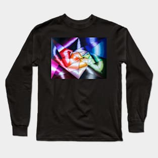 Colorful Geometric OpArt Long Sleeve T-Shirt
